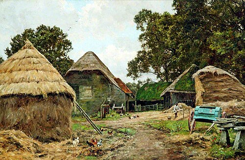The Thatcher, Spleen Farm, Newbury, Berkshire, , Edward Wilkins Waite