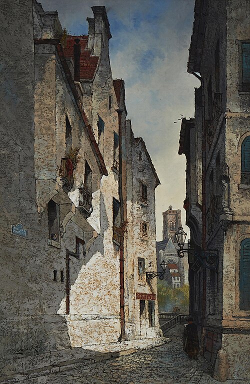 Rue des Chantres, Paris, 1878, Edwin Deakin