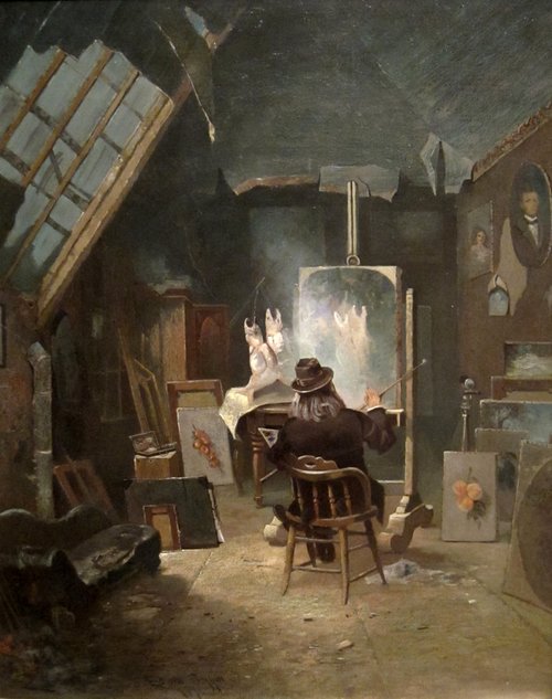Samuel Marsden Brookes in His Studio, 1876, Edwin Deakin