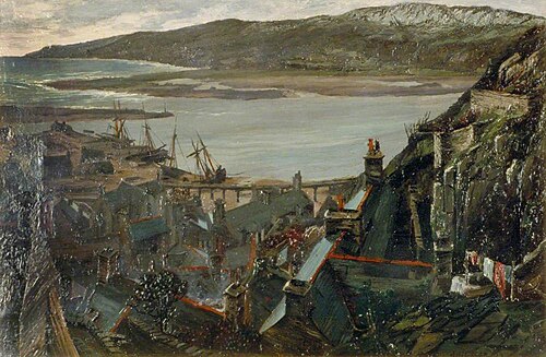 Over the Housetops, Barmouth, 1867, Edwin Edwards