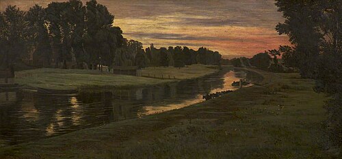 Towing Path, Sunbury-on-Thames, 1867, Edwin Edwards
