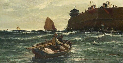 The Harbour, 1882, Edwin Ellis