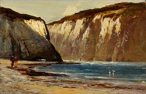 Cliffs and Sea, , Edwin Ellis
