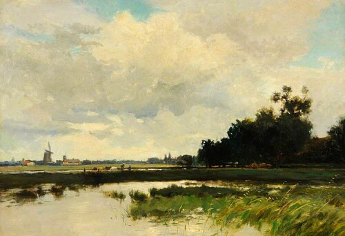 Landscape and a River, , Edwin Ellis