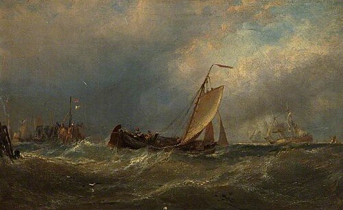 Leaving the Harbour, 1867, Edwin Hayes