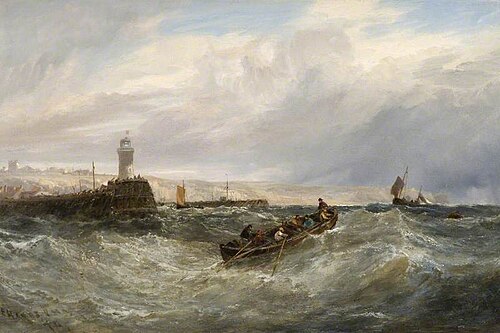 Off the Port of Boulogne, 1874, Edwin Hayes