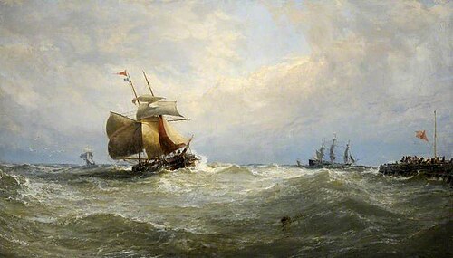 Sea Piece, 1879, Edwin Hayes