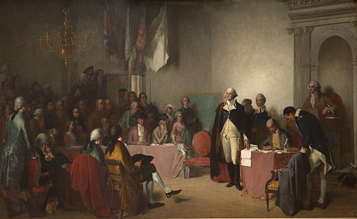 Washington Resigning His Commission, 1858, Edwin White