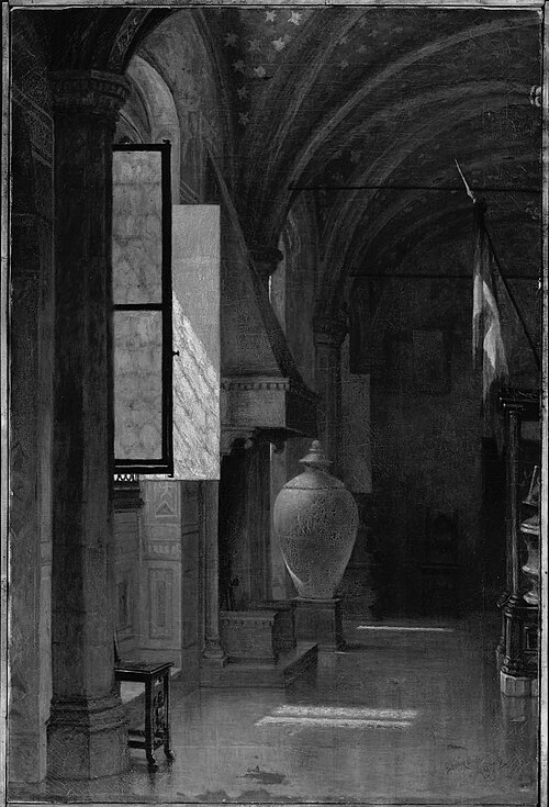 A Room in the Bargello, Florence, 1872, Edwin White