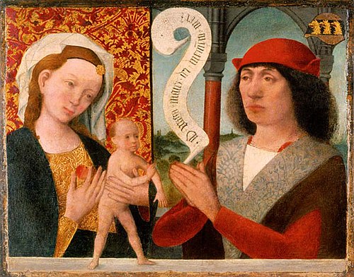 Madonna mit dem Stifter, 1480, Hermen Rode
