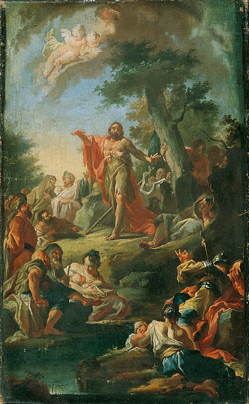 Die Predigt Johannes des Täufers, 1750, Johann Lucas Kracker