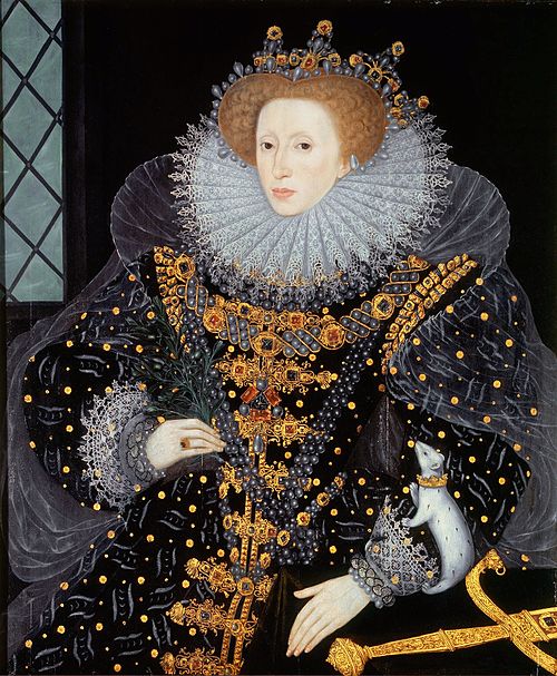 The Ermine Portrait of Elizabeth I, 1585, William Segar
