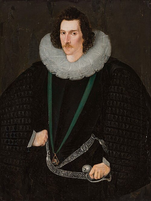 Robert Devereux, 2nd Earl of Essex, as a Knight of the Garter, , William Segar