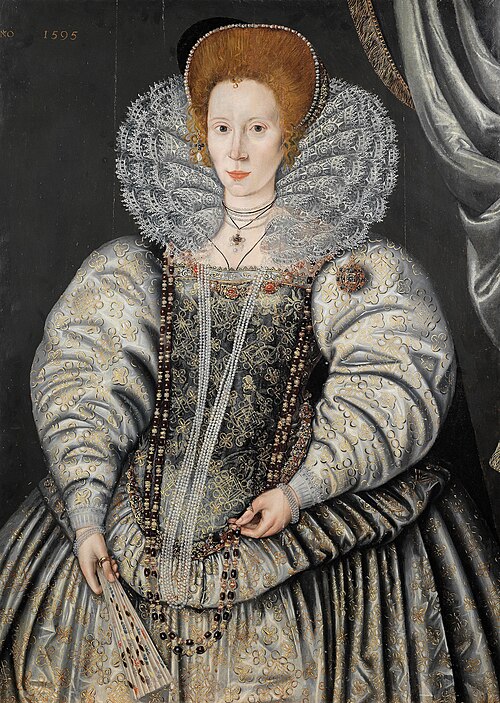 Elizabeth Throckmorton, Lady Raleigh, 1595, William Segar