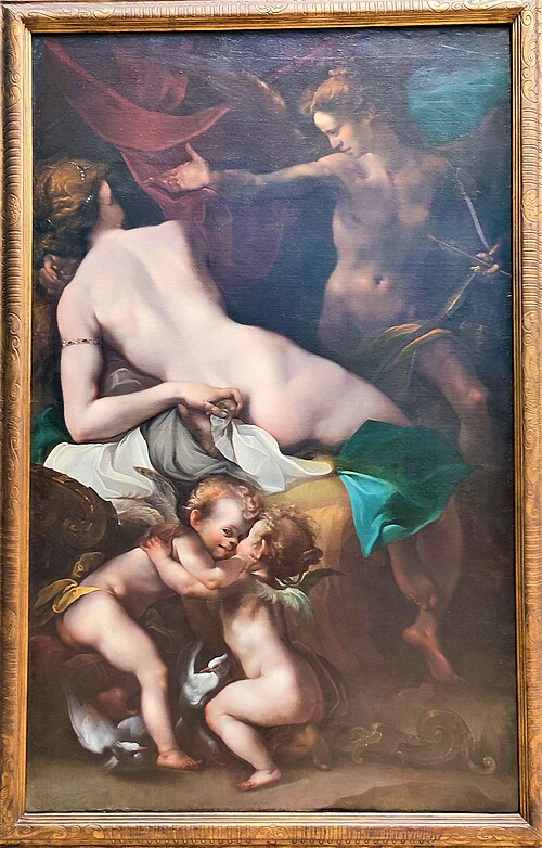 Cupid's Farewell from Psyche, 1700, Joseph Heintz l'Ancien