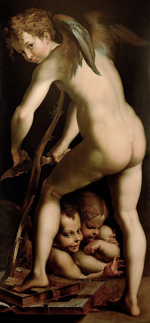 Bogenschnitzender Amor, , Joseph Heintz l'Ancien