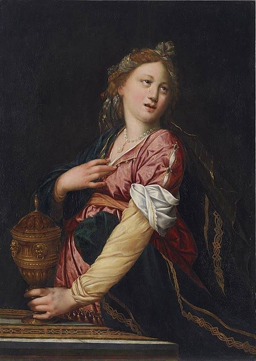 Die trauernde Artemisia (?), 1600, Joseph Heintz l'Ancien