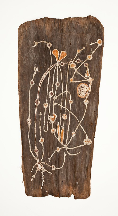 Bark Painting, 1900, Paddy Compass Namatbara