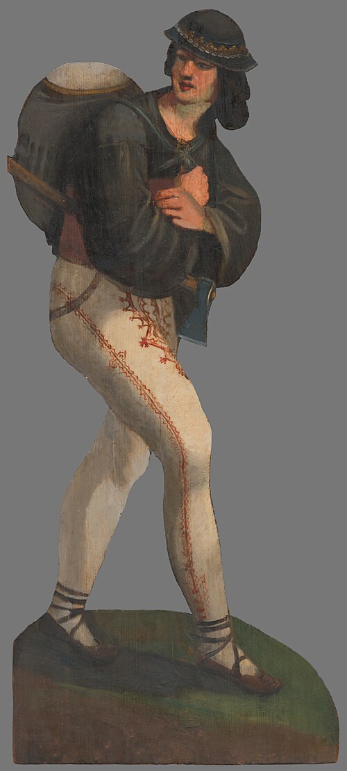 Valach s batohom, 1830, Maximilián Ratskay