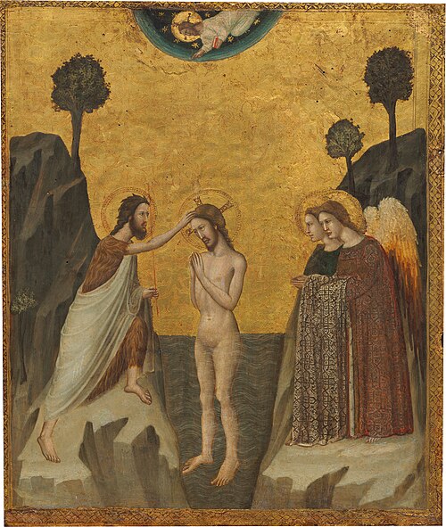 The Baptism of Christ, 1330, Giovanni Baronzio