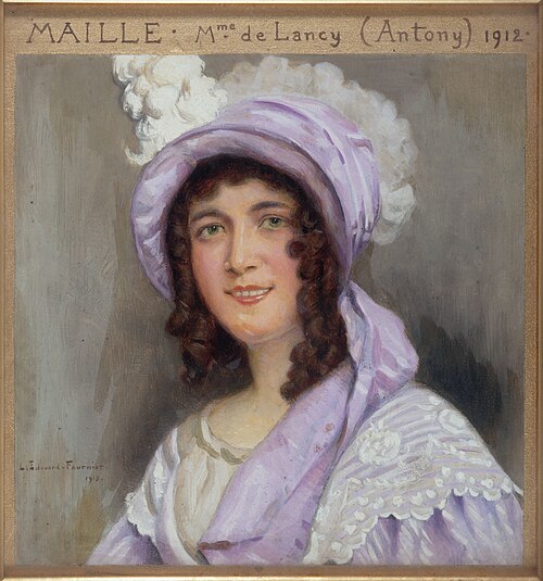 Portrait de Mademoiselle Maille, sociétaire de la Comédie-Française, dans le rôle de Mme de Lancy da, 1913, Louis Édouard Fournier