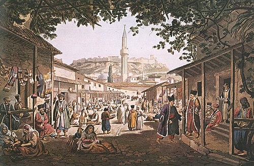 Το παζάρι των Αθηνών, 1821, Edward Dodwell