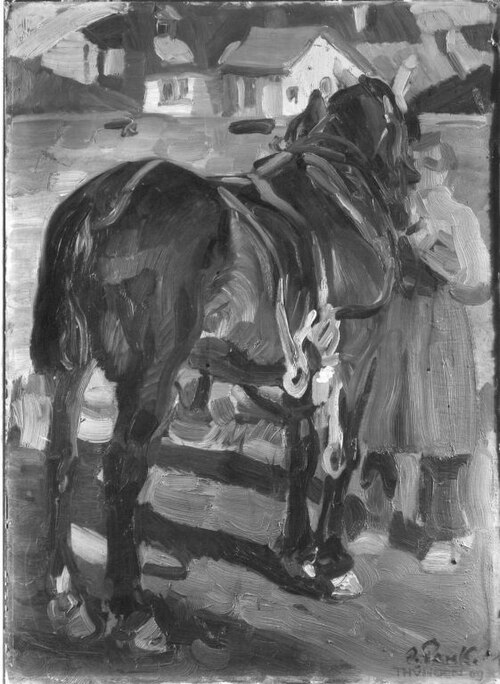 Pferdestudie, 1909, Angelo Jank