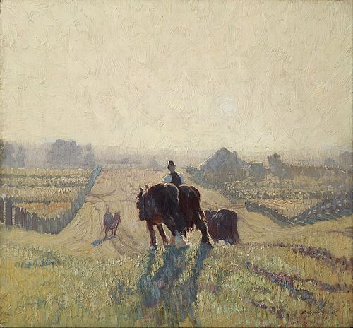 Frosty sunrise, 1917, Elioth Gruner