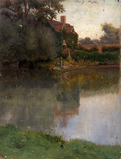 Edge of a Stream, 1875, Eliphalet Frazer Andrews