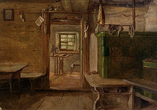 Interior of a House, 1875, Eliphalet Frazer Andrews