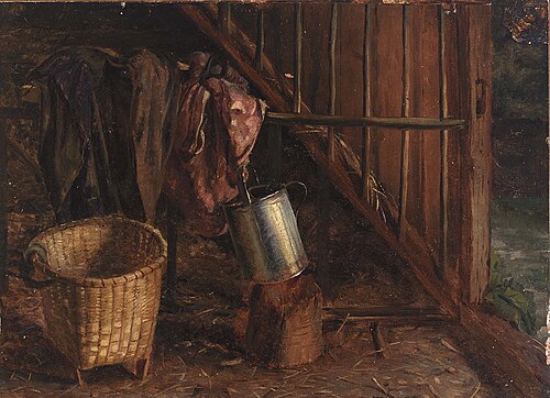 Interior of a Stable, 1875, Eliphalet Frazer Andrews