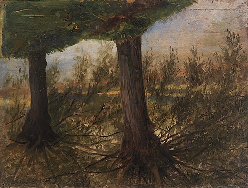 Trees beside a Stream, 1875, Eliphalet Frazer Andrews