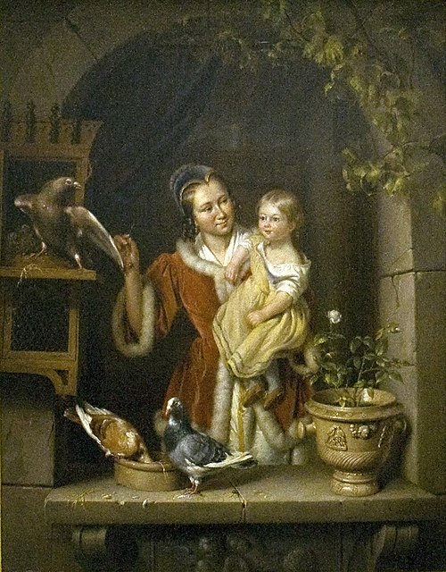 Pigeons, 1841, Elisabeth Alida Haanen