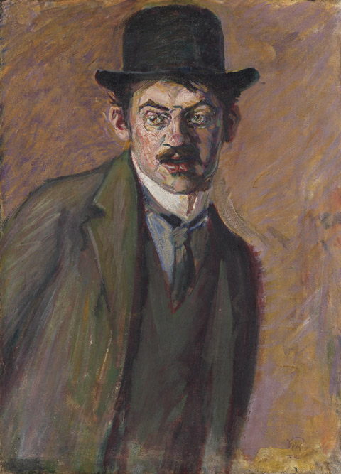 Selbstbildnis, 1912, Georg Scholz