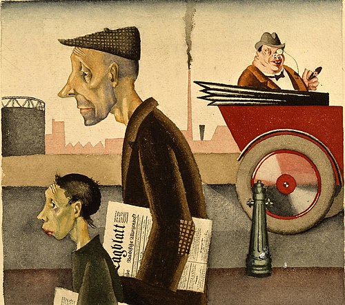 Arbeit schändet, 1921, Georg Scholz