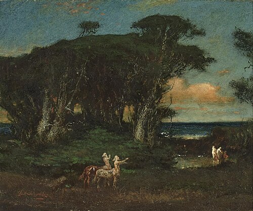 Maidens Bathing with Centaurs Watching, , Elliott Daingerfield
