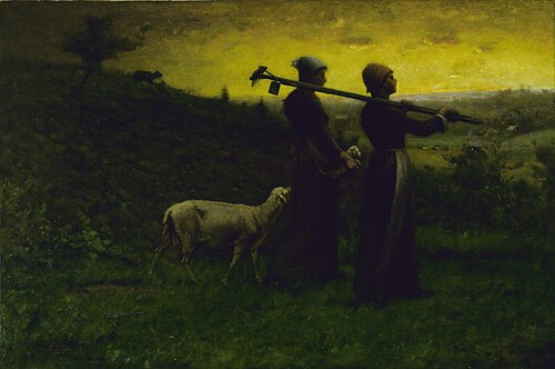 Bringing Home the New Born Lamb, 1890, Elliott Daingerfield