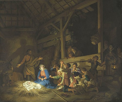 Die Anbetung der Hirten, 1758, Christian Wilhelm Ernst Dietri