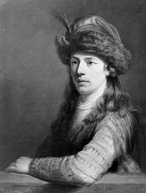 Potrait of a young man, 1738, Christian Wilhelm Ernst Dietri