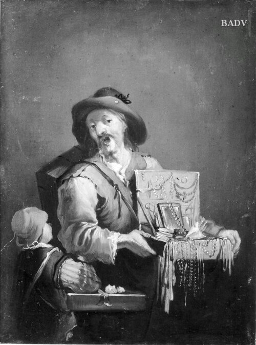 Hausierer und Kind, 1737, Christian Wilhelm Ernst Dietri
