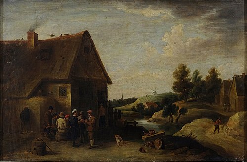 Scene from rural life, , Christian Wilhelm Ernst Dietri