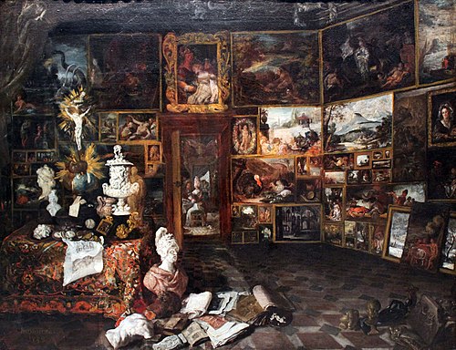 Depiction of a picture cabinet, 1742, Christian Wilhelm Ernst Dietri