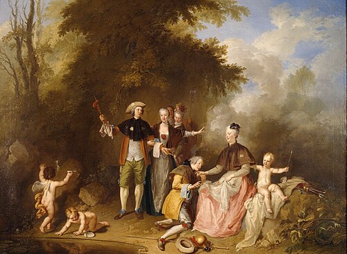 Merry Company in a Park, , Christian Wilhelm Ernst Dietri