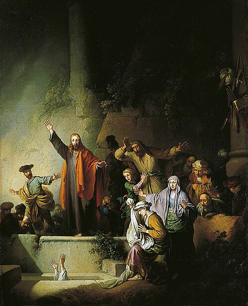 The Raising of Lazarus, , Christian Wilhelm Ernst Dietri