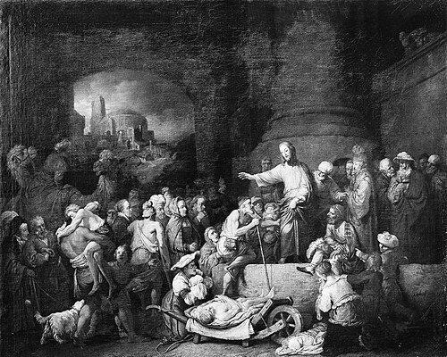Christ Healing the Sick, 1742, Christian Wilhelm Ernst Dietri