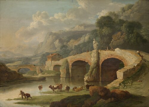 Italian Landscape, 1617, Christian Wilhelm Ernst Dietri