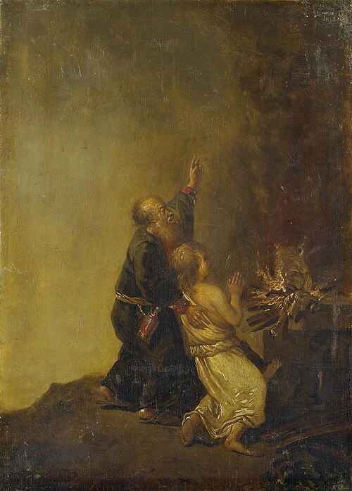Le Sacrifice d’Isaac, 1750, Christian Wilhelm Ernst Dietri