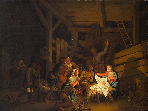 Anbetung der Hirten, 1760, Christian Wilhelm Ernst Dietri