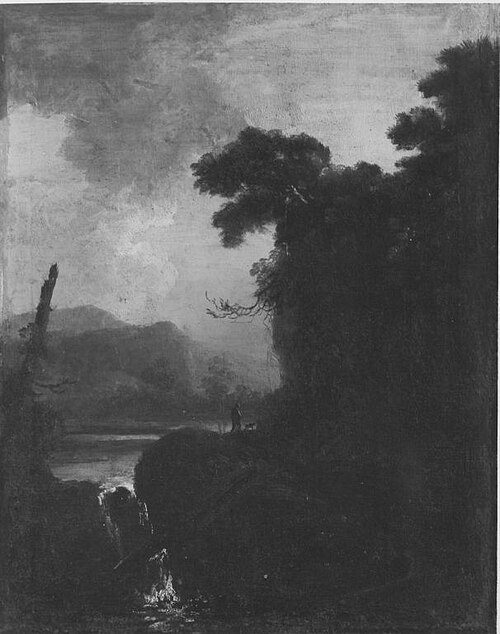 Abendlandschaft, 1743, Christian Wilhelm Ernst Dietri