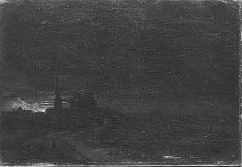 Mondscheinlandschaft, 1743, Christian Wilhelm Ernst Dietri
